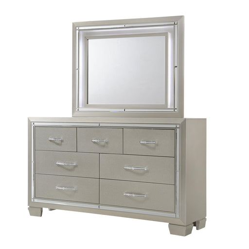 Platinum Dresser & Mirror Set - Vida Furniture (Laredo,TX)