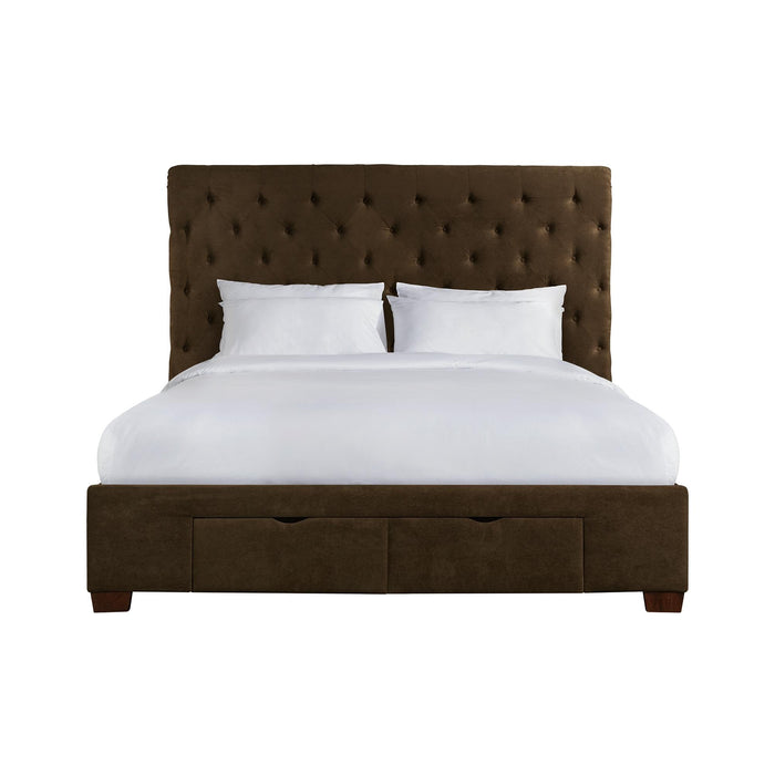 Waldorf King Upholstered Storage Bed - Vida Furniture (Laredo,TX)
