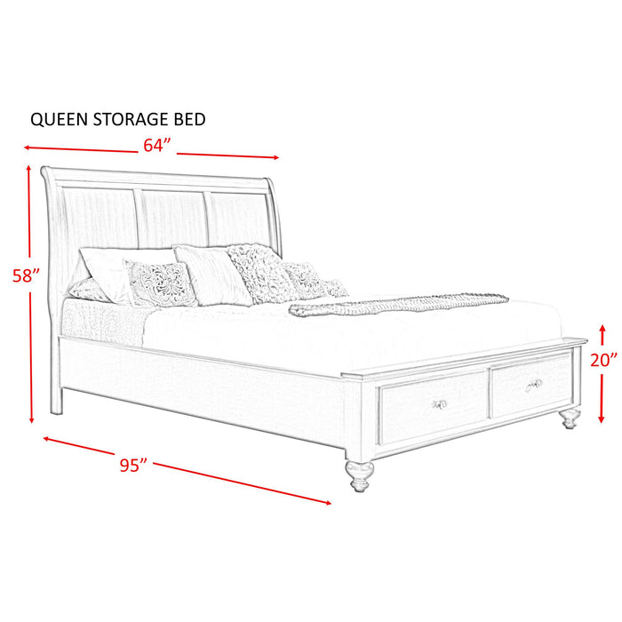 Chatham Queen Storage Bed - Vida Furniture (Laredo,TX)
