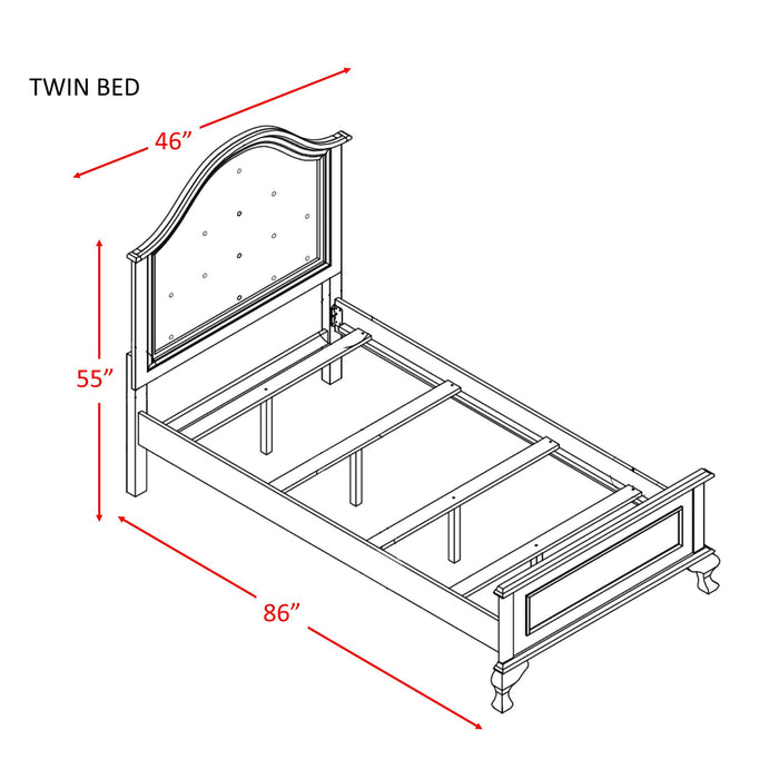 Jesse Twin Panel Bed w/ Trundle - Vida Furniture (Laredo,TX)