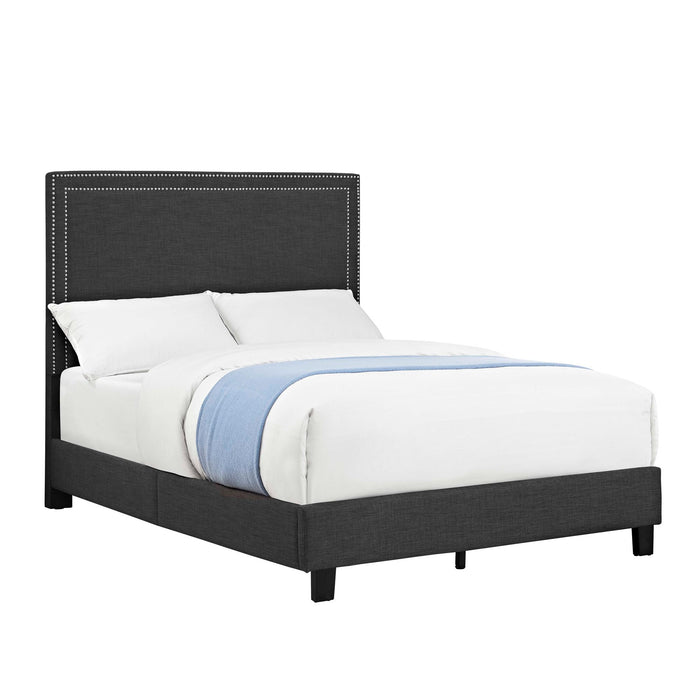 Erica Upholstered Full Platform Bed - Vida Furniture (Laredo,TX)