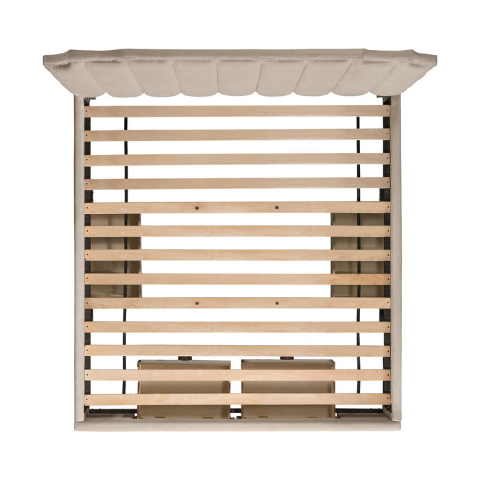 Harper King Upholstered Storage Bed - Vida Furniture (Laredo,TX)