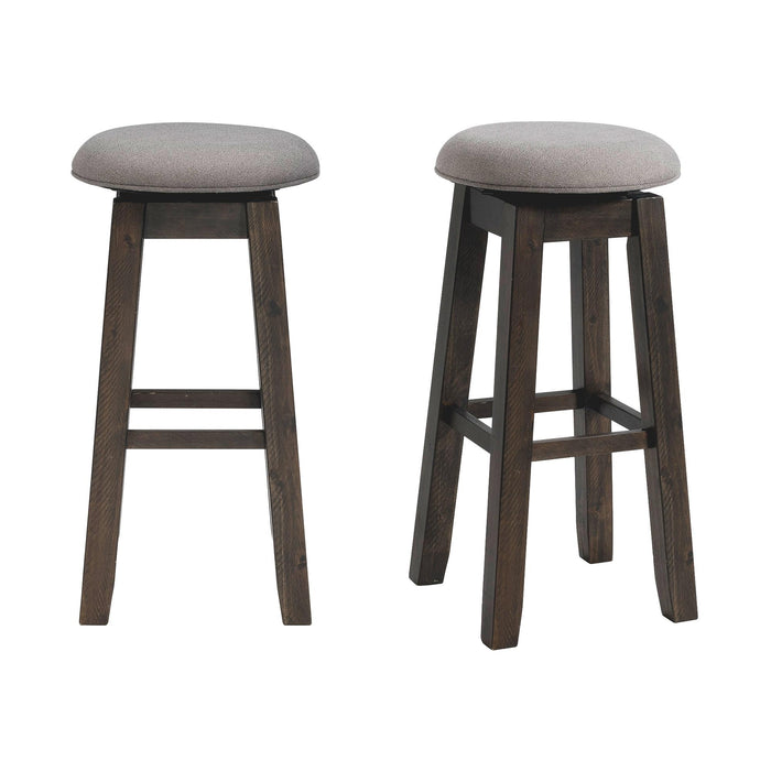 Morrison 30" Swivel Backless Bar Stool Set of 2 - Vida Furniture (Laredo,TX)