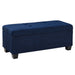 Ethan 3PK Storage Ottoman in Blue - Vida Furniture (Laredo,TX)