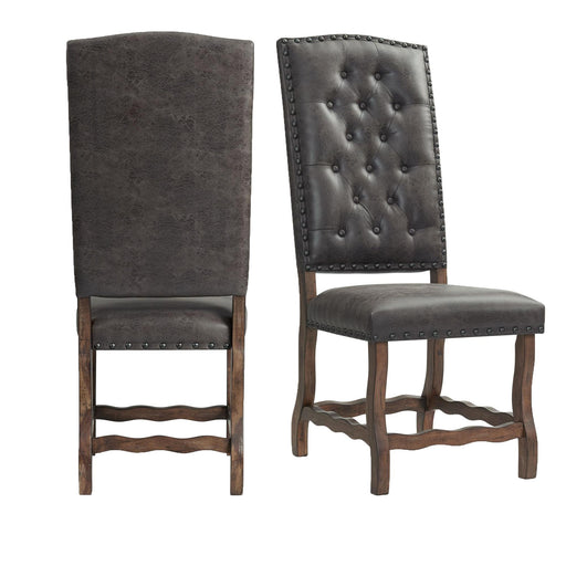 Gramercy Tufted Tall Back Side Chair Set of 2 - Vida Furniture (Laredo,TX)