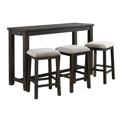 Stone Multipurpose Bar Table Set - Vida Furniture (Laredo,TX)
