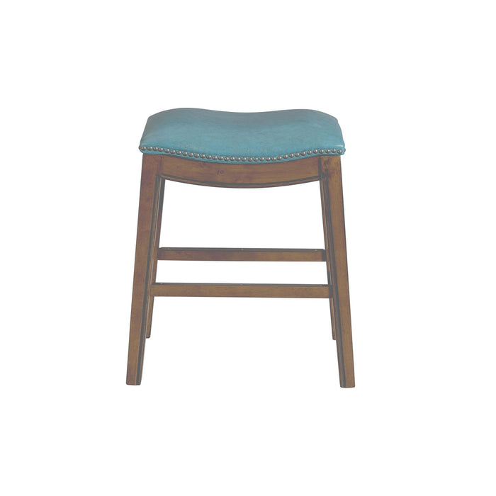 Fiesta 24" Backless Counter Height Stool in Blue - Vida Furniture (Laredo,TX)