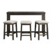 Stone Multipurpose Bar Table Set - Vida Furniture (Laredo,TX)