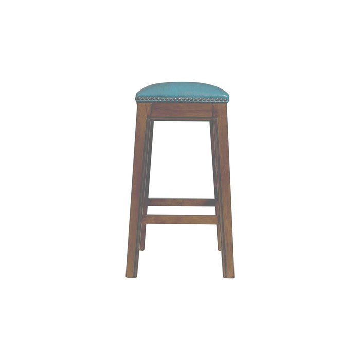 Fiesta 24" Backless Counter Height Stool in Blue - Vida Furniture (Laredo,TX)