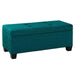 Ethan 3PK Storage Ottoman in Teal - Vida Furniture (Laredo,TX)