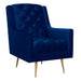 Bryan Accent Chair w/ Gold Legs - Vida Furniture (Laredo,TX)