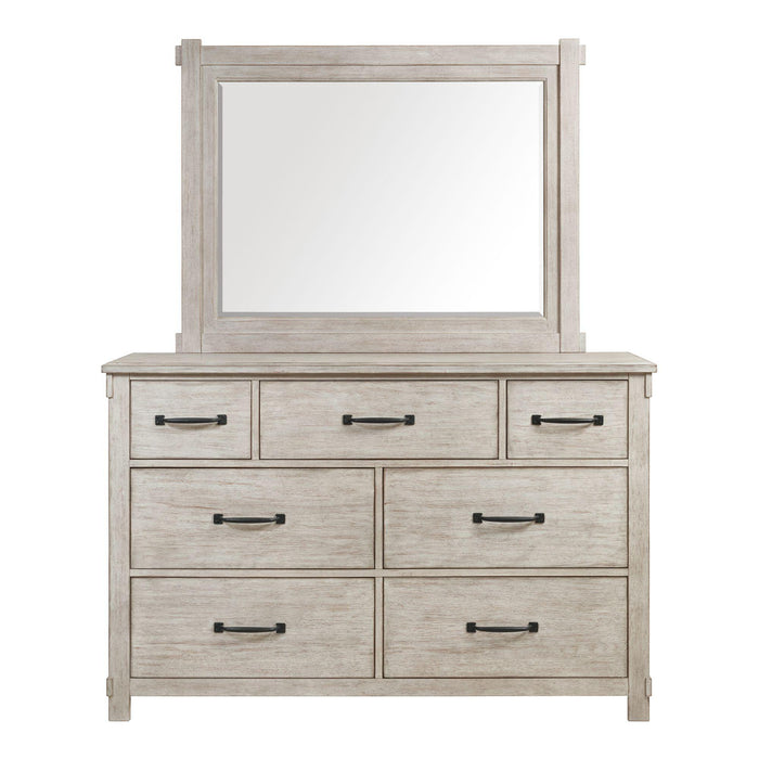 Scott 7-Drawer Dresser with Mirror Set - Vida Furniture (Laredo,TX)