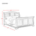 Cameron Cherry Queen Sleigh Bed - Vida Furniture (Laredo,TX)
