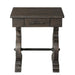 Stone End Table w/ PU Base - Vida Furniture (Laredo,TX)