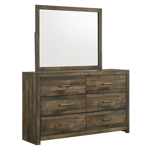 Bailey 6-Drawer Dresser & Mirror Set - Vida Furniture (Laredo,TX)