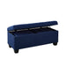 Ethan 3PK Storage Ottoman in Blue - Vida Furniture (Laredo,TX)