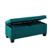 Ethan 3PK Storage Ottoman in Teal - Vida Furniture (Laredo,TX)