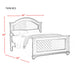 Brookpine White Twin Panel Bed - Vida Furniture (Laredo,TX)