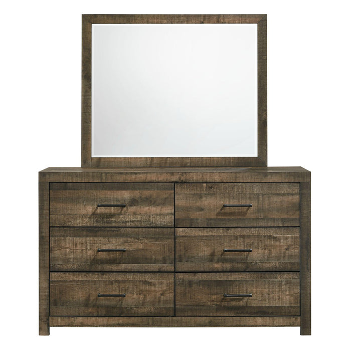 Bailey 6-Drawer Dresser & Mirror Set - Vida Furniture (Laredo,TX)