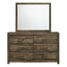 Bailey 6-Drawer Dresser & Mirror Set - Vida Furniture (Laredo,TX)