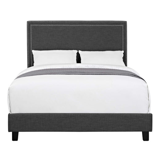Erica Upholstered Queen Platform Bed - Vida Furniture (Laredo,TX)
