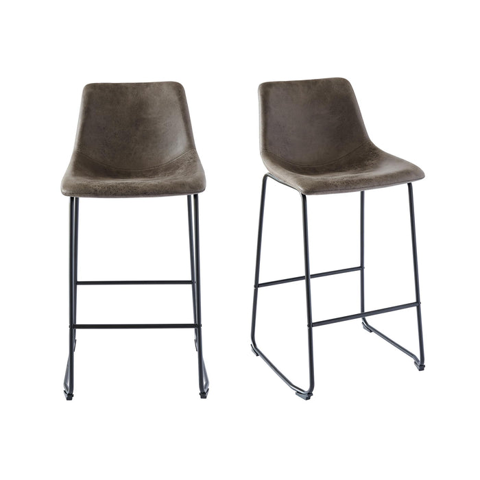 Wes Bar Stool Set of 2 - Vida Furniture (Laredo,TX)