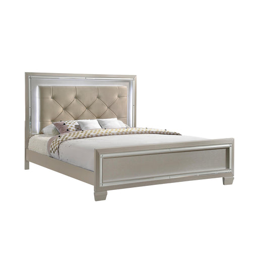 Platinum King Panel Bed - Vida Furniture (Laredo,TX)