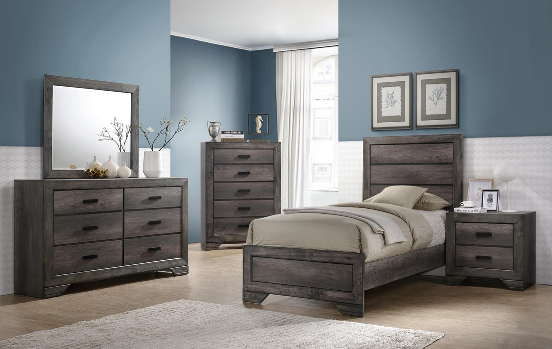 Nathan Youth Twin Panel Bed - Vida Furniture (Laredo,TX)