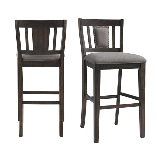 Morrison 30" Slat Back Bar Stool Set of 2 - Vida Furniture (Laredo,TX)