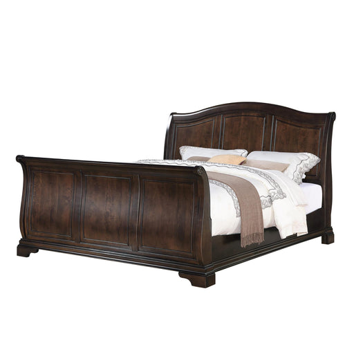 Cameron Cherry King Sleigh Bed - Vida Furniture (Laredo,TX)