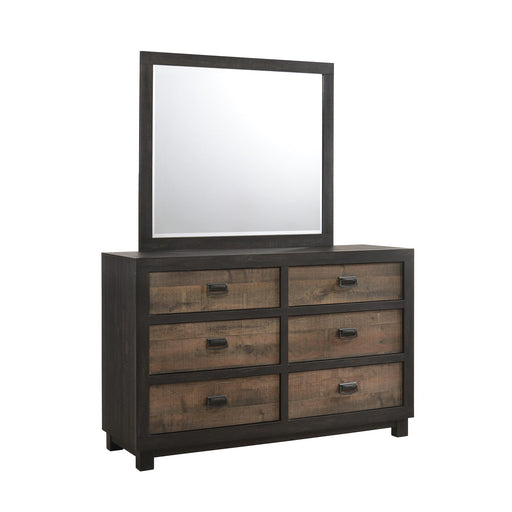 Harlington 6-Drawer Dresser w/ Mirror Set - Vida Furniture (Laredo,TX)