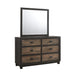Harlington 6-Drawer Dresser w/ Mirror Set - Vida Furniture (Laredo,TX)
