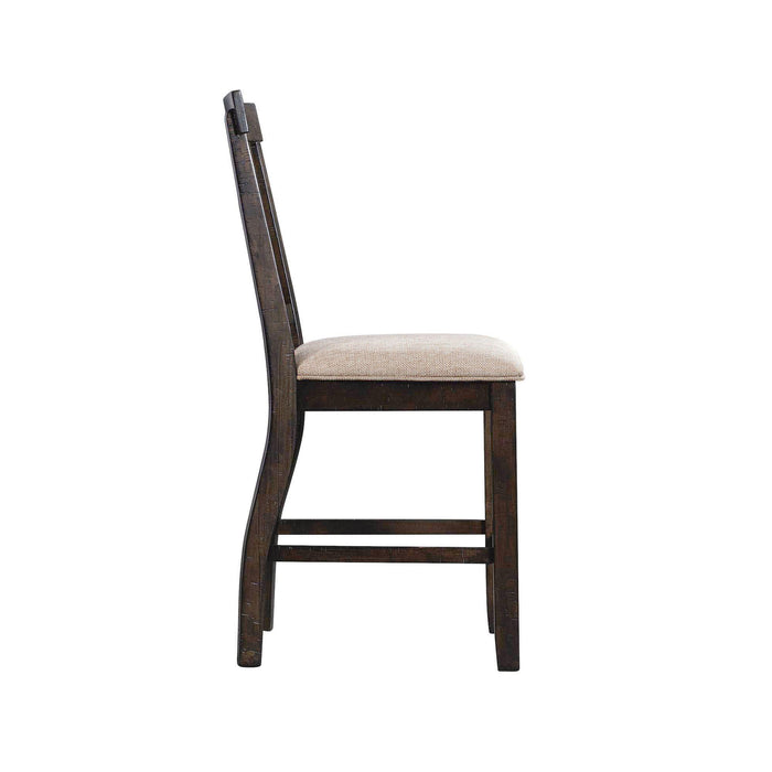 Stone Counter Slat Back Side Chair Set of 2 - Vida Furniture (Laredo,TX)