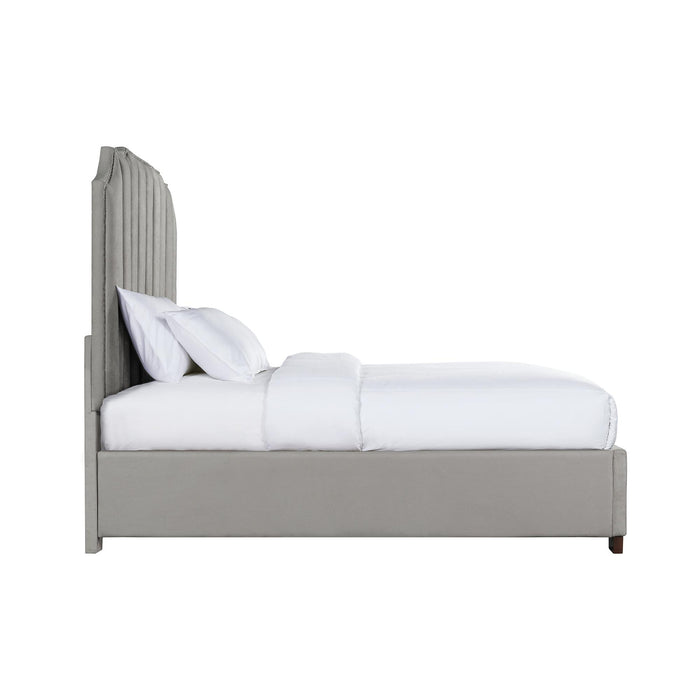 Harper Queen Upholstered Bed - Vida Furniture (Laredo,TX)