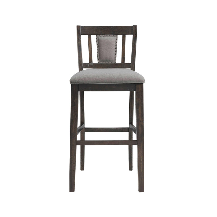 Morrison 30" Slat Back Bar Stool Set of 2 - Vida Furniture (Laredo,TX)