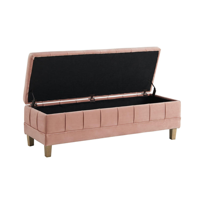 Crosby Tufted Storage Ottoman - Vida Furniture (Laredo,TX)