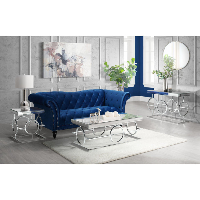 Pearl Rectangle Mirrored Coffee Table - Vida Furniture (Laredo,TX)