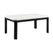 Francesca White Marble Standard Height Dining Table - Vida Furniture (Laredo,TX)