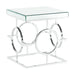 Pearl Square Mirrored End Table - Vida Furniture (Laredo,TX)