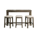 Stone Multipurpose Bar Table Set - Vida Furniture (Laredo,TX)