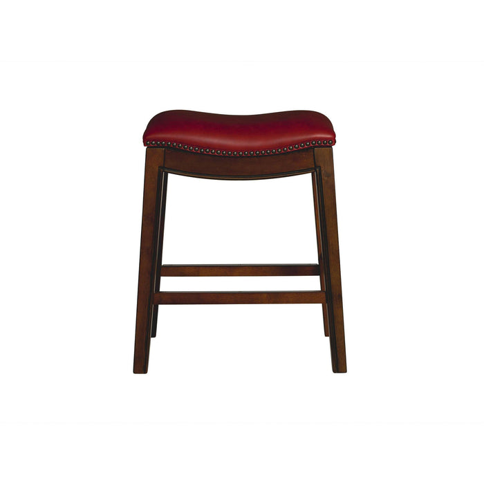 Fiesta 24" Backless Counter Height Stool in Red - Vida Furniture (Laredo,TX)