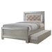 Platinum Youth Full Platform Bed w/ Trundle - Vida Furniture (Laredo,TX)