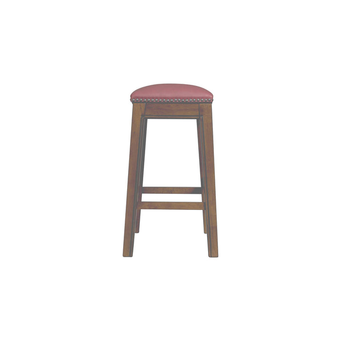 Fiesta 24" Backless Counter Height Stool in Red - Vida Furniture (Laredo,TX)