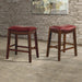 Fiesta 24" Backless Counter Height Stool in Red - Vida Furniture (Laredo,TX)