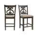 Stone Counter Swirl Back Side Chair Set of 2 - Vida Furniture (Laredo,TX)