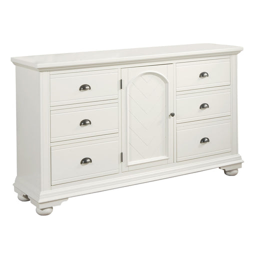 Brookpine White Dresser - Vida Furniture (Laredo,TX)