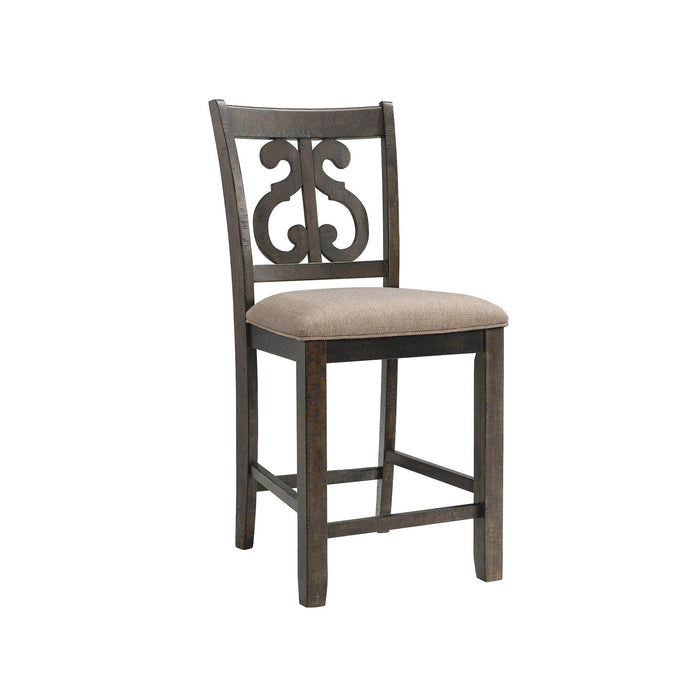 Stone Counter Swirl Back Side Chair Set of 2 - Vida Furniture (Laredo,TX)