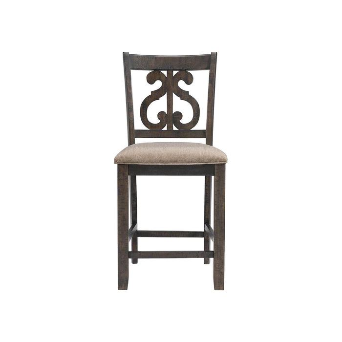 Stone Counter Swirl Back Side Chair Set of 2 - Vida Furniture (Laredo,TX)