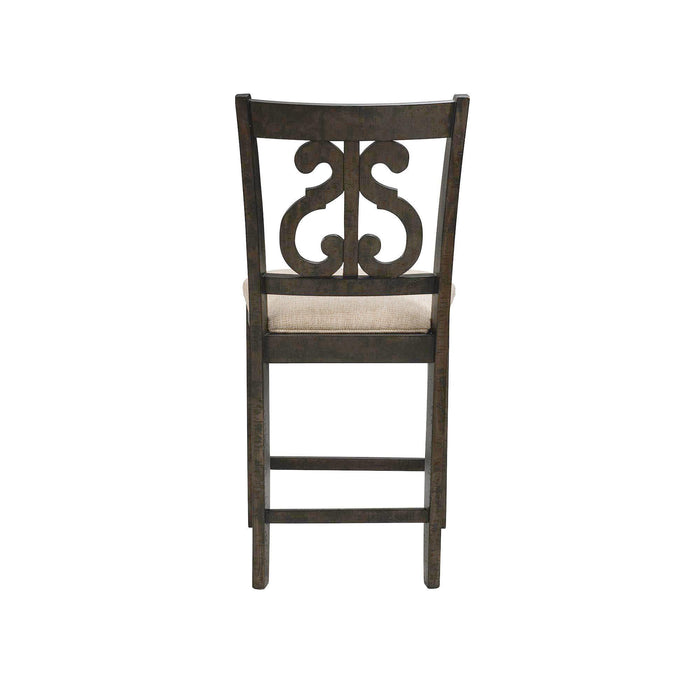 Stone Counter Swirl Back Side Chair Set of 2 - Vida Furniture (Laredo,TX)