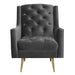 Bryan Accent Chair w/ Gold Legs - Vida Furniture (Laredo,TX)